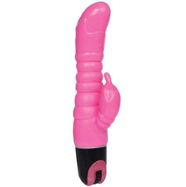 Vibratore Rabbit Baile Rosa con Superficie Ondulata e Vibrazione Multivelo
